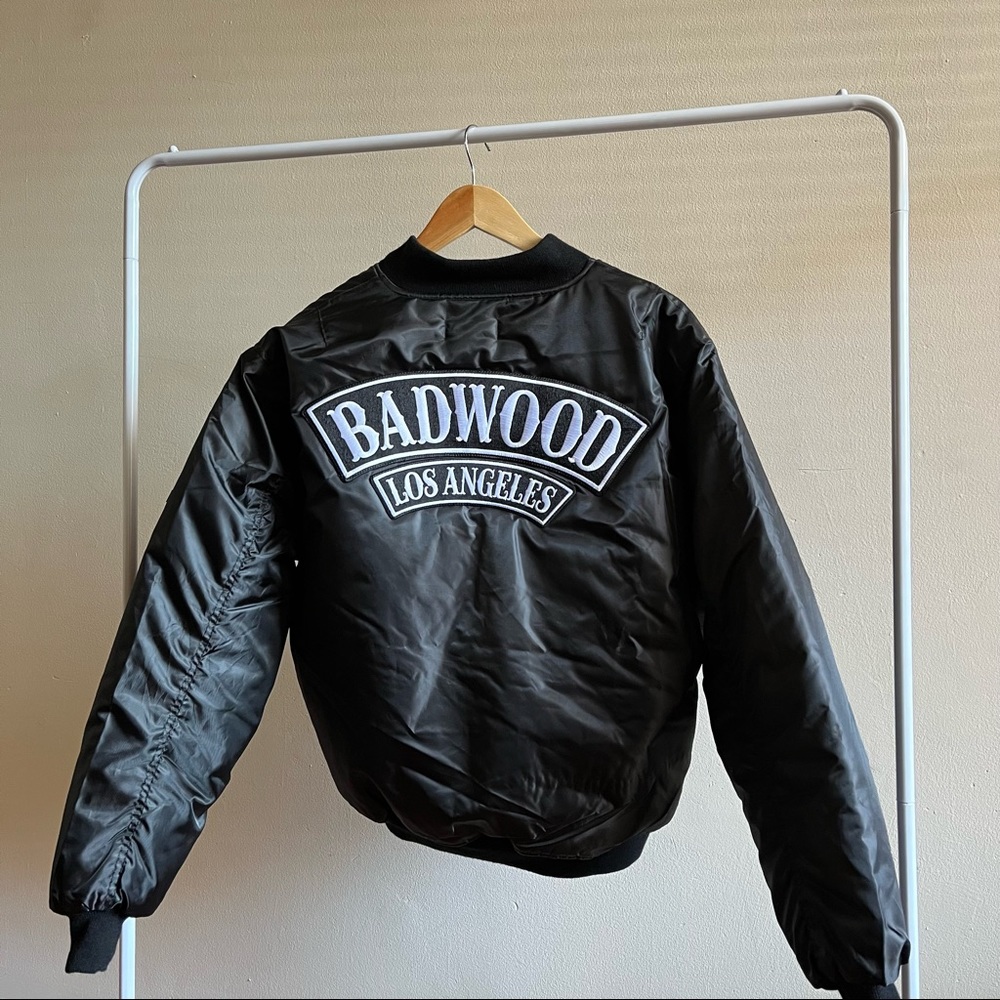 BADWOOD Bomber Jacket in Black • (Size L)